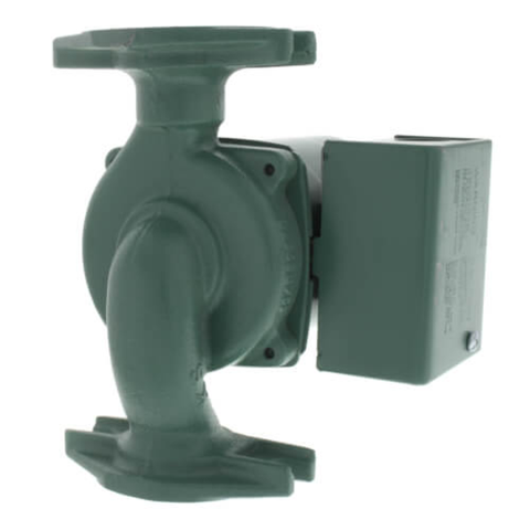 Taco 0015-MSF3-1IFC 3-Speed Cast Iron Circulator - Integral Flow Check, 1/20 HP w/ Rotated Flanges Front View