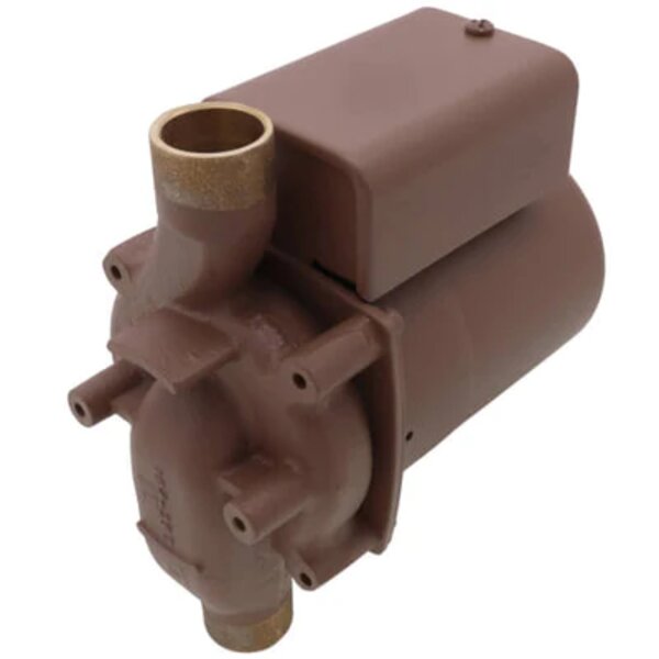 Taco 008-BC6 (3/4" Sweat) Taco Bronze Circulator, 1/25 HP (115V) Side View