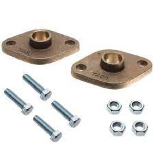 Taco 110-523BSFL 3/4" Taco Bronze Freedom Flange, Sweat (Pair) Side View
