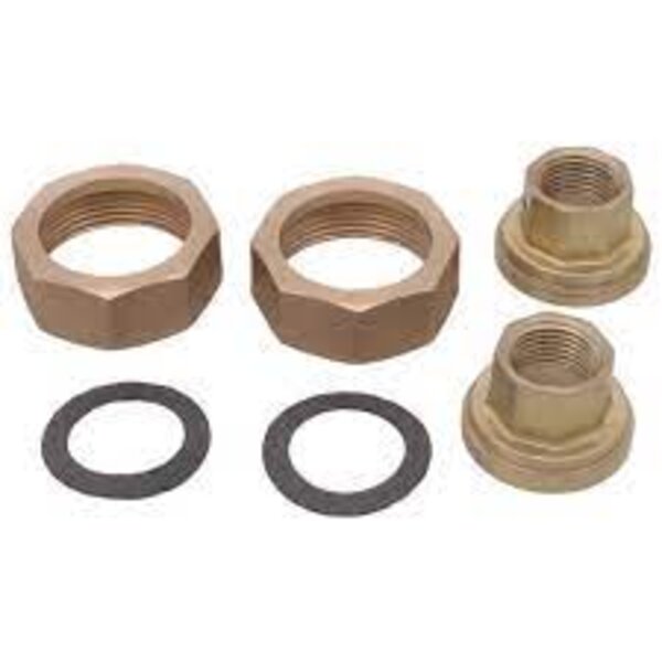 Taco 110-556 1/2" Bronze Half-Union Freedom Flange, NPT (Pair) Side View