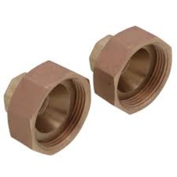 Taco 110-558 1/2" Bronze Half-Union Freedom Flange, Sweat (Pair) Side View
