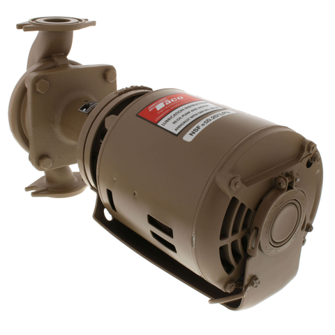 Taco 113-4S Stainless Steel Three-Piece Circulator Pump, 1/8 HP Back View
