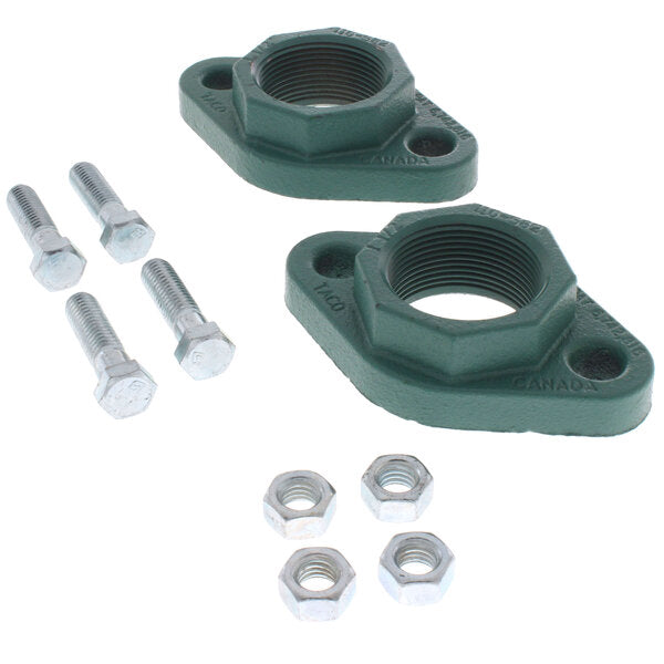 Taco 194-1542F 1-1/2" Taco Cast Iron Threaded Freedom Flange Set (for 0012-F4, 1400-30, 1400-40, 2400-30, 2400-40) Side View