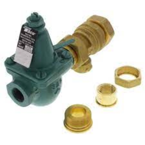 Taco 3492-050-T1 1/2" Cast Iron Combination Boiler Feed Valve & Backflow (NPT x NPT) Side View