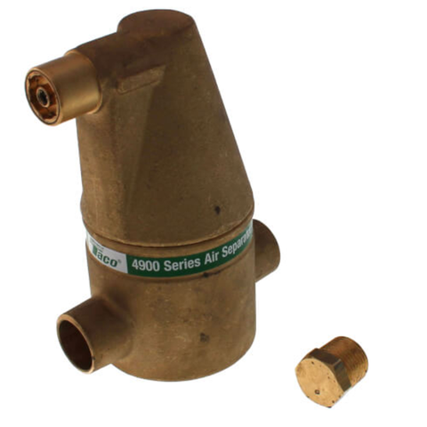 Taco 49-075T-2 3/4" Brass 4900 Series Air Separator (Threaded) Side View