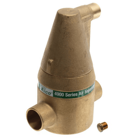 Taco 49-100C-2 1" Brass 4900 Series Air Separator (Sweat) Side View