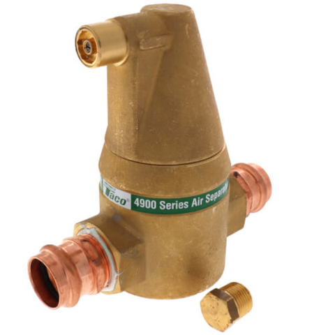Taco 49-100P-1 1"BrassSeries Air Separator (Press) Side View