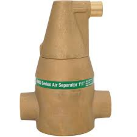 Taco-49-125C-2-1-1-4-Brass-Series-Air-Separator-Sweat Front View