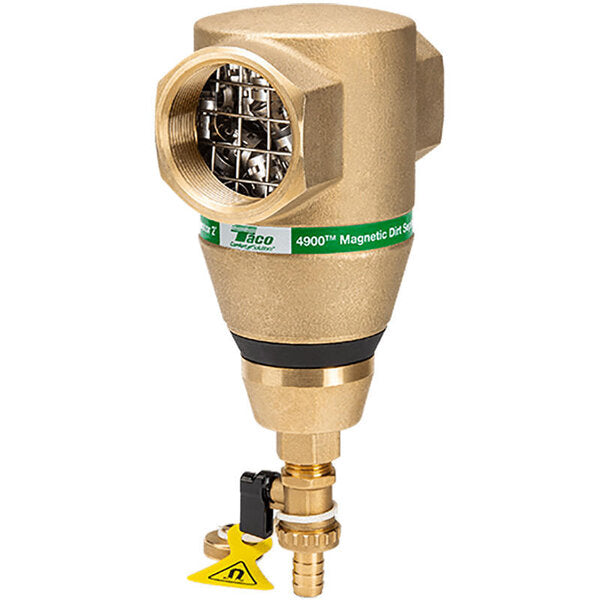 Taco 49MD-200T-2 2" Brass 4900 Series Magnetic Dirt Separator (Threaded) Side View