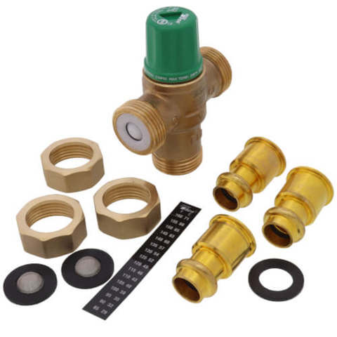 Taco 5002-H3 1/2" Press Mixing Valve (Low Lead) Top View