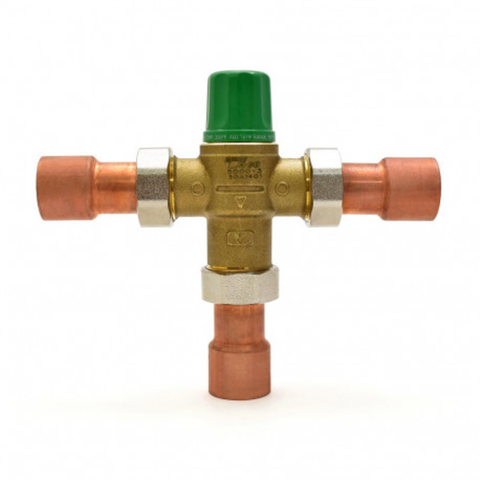 Taco 5004-C3 1" Sweat Low Lead Mixing Valve Front View