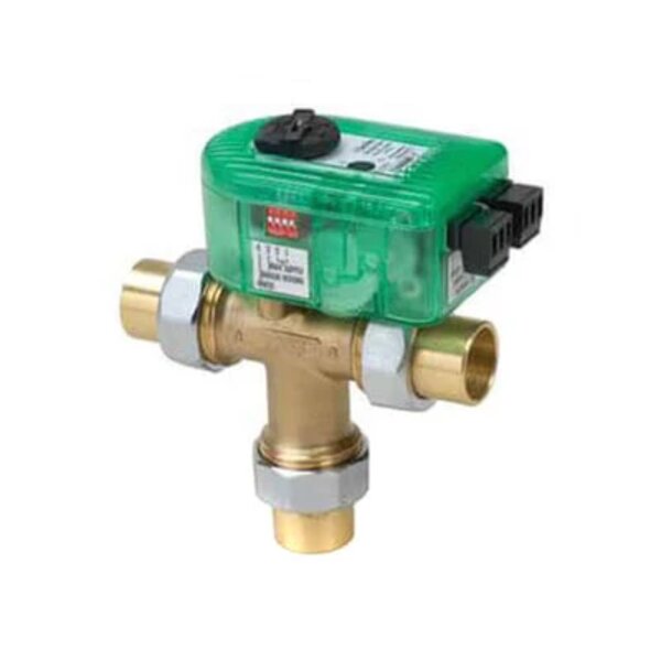 Taco I050U3R-1 1/2", 3 Way Outdoor Reset I-Series Mixing Valve (Union Sweat) Side View