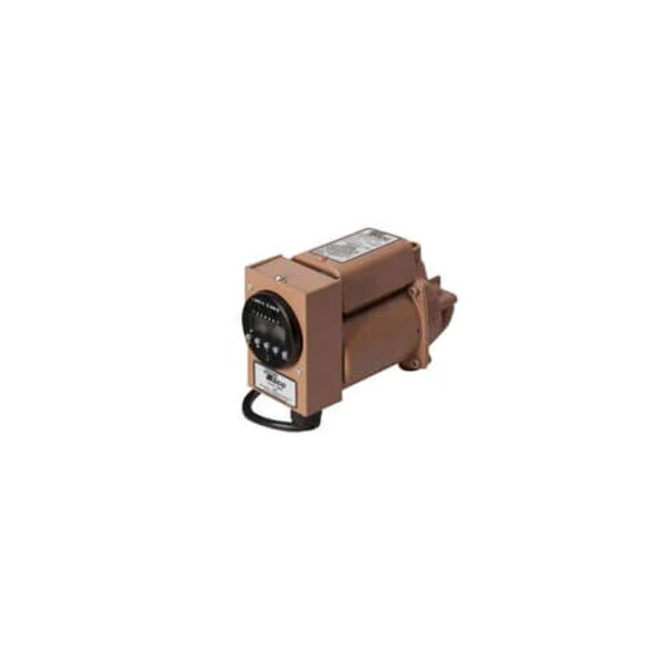 Taco I100C2S-2 Plumb N' Plug Stainless Steel Circulator, 1/40 HP (w/ Digital Timer & Line Cord) Side View
