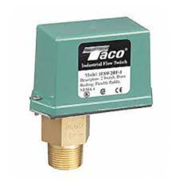 Taco IFSW2BF-1 1" Brass Flow Switch NEMA4 w/ Flexible Paddles (Double Switch) Side View
