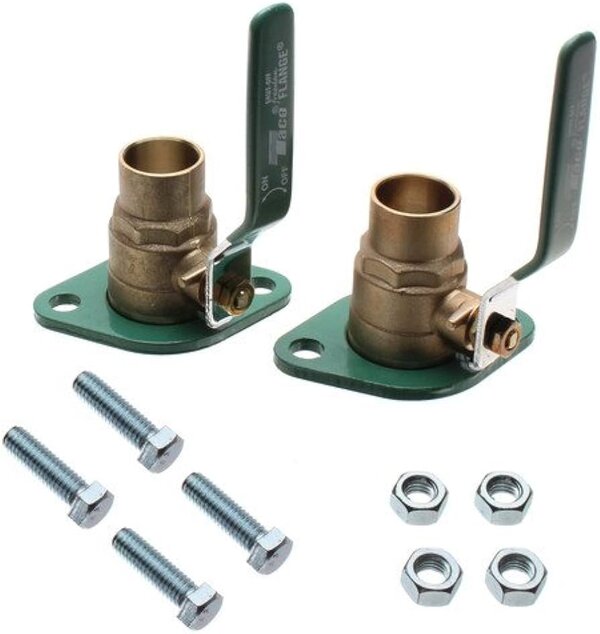 Taco SFL-100S 1" Sweat Shut-Off Freedom Swivel-Flange Set (Lead Free) Side View