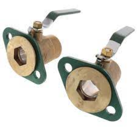 Taco SFL-150S-0012 1-1/2" Sweat Shut-Off Brass Freedom Swivel-Flange Set for 0012-F4, 2400-30 & 2400-40 Back VIew
