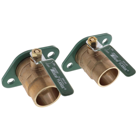 Taco SFL-150S-0012 1-1/2" Sweat Shut-Off Brass Freedom Swivel-Flange Set for 0012-F4, 2400-30 & 2400-40 Side View