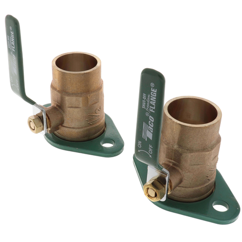 Taco SFL-150S-0012 1-1/2" Sweat Shut-Off Brass Freedom Swivel-Flange Set for 0012-F4, 2400-30 & 2400-40 Side View