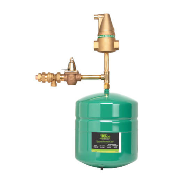 Taco TTK-100T-ADV 1" Advanced Near Boiler Trim Kit (Air Separator, Combination Boiler Feed Valve & Backflow Preventer, 4-1/2 Gal. Expansion Tank) Front View