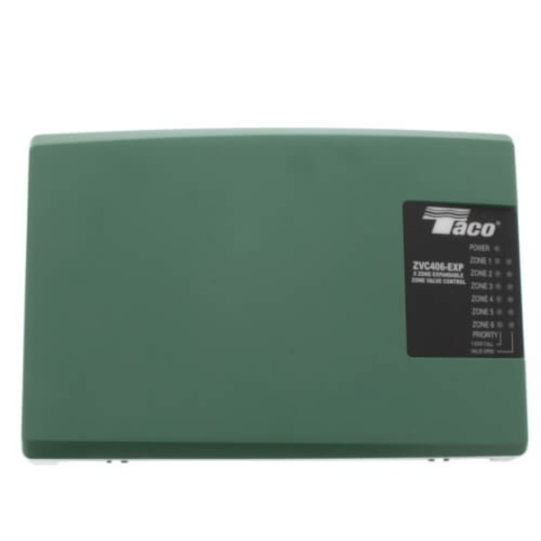 Taco ZVC406-EXP-4 6 Zone Valve Control Module with Priority - Expandable Front View