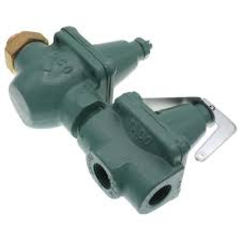 Taco  334-3 Taco Cast Iron Pressure Reducing Valve, Dual Control (Sweat) Side View