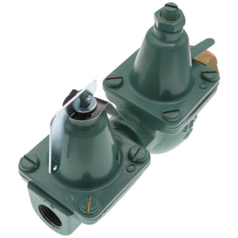 Taco  334-3 Taco Cast Iron Pressure Reducing Valve, Dual Control (Sweat) Top View