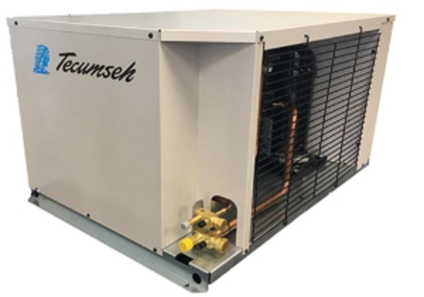 Tecumseh ARGUS ASHS9548ZFAFP1 6 HP medium temp condensing unit (outdoor rated) Side View