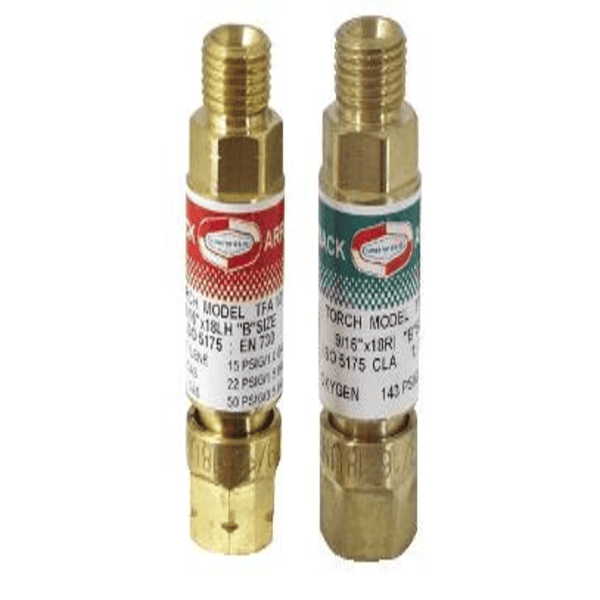 Uniweld TFAA Flashback Arrestors Front View