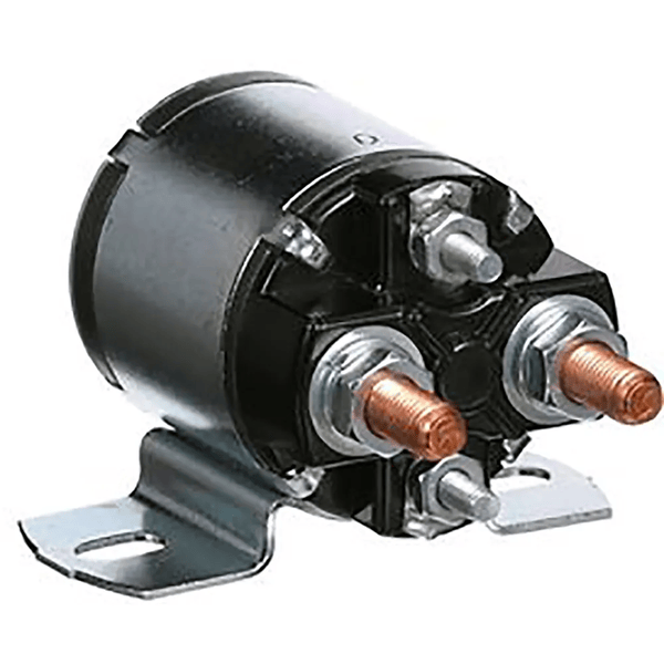 W-R124-105111 DC Power Contactor 12v Continuous Duty 100 Amp Single Pole Normally Open Side View
