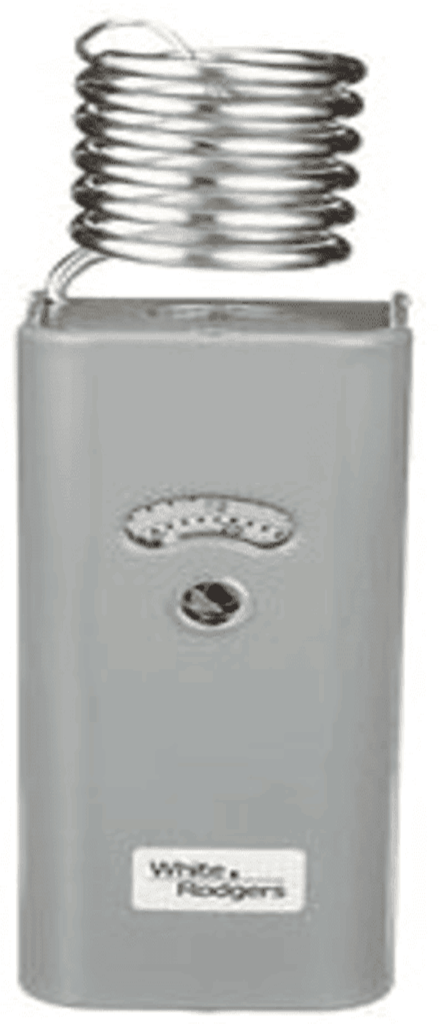 W-R201-8 120/240v Line Voltage, SPST, Close on Rise Temperature Control, Coiled Bulb, 20-90F Range, Adjustable Differential 3-20F Front View