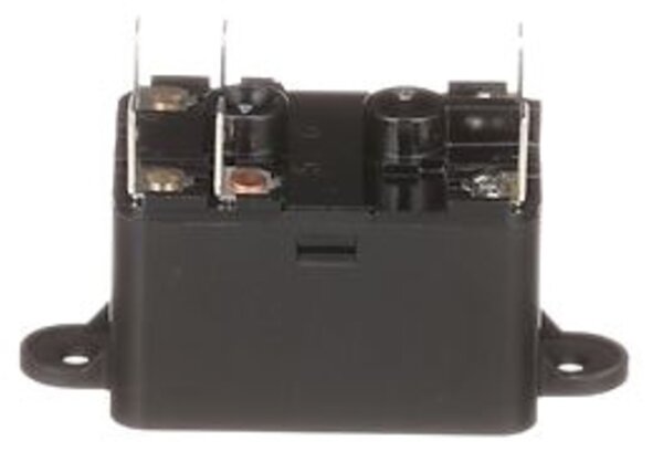 White-Rodgers 90-370 Fan Relay, Type 184, 24 Vac Coil, 50/60 Hz, Spdt. Coil Data: 77 Ohms Dc Resistance, 125 ma (nominal), 3 Va (nominal), 4 Va (inrush) Front View