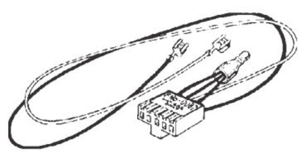 White-Rodgers F115-0087 Wiring Harness Connector for H.S.I. Systems. Lead Lengths: Control: 24, Series: 24, Ignitor: 24 Side View