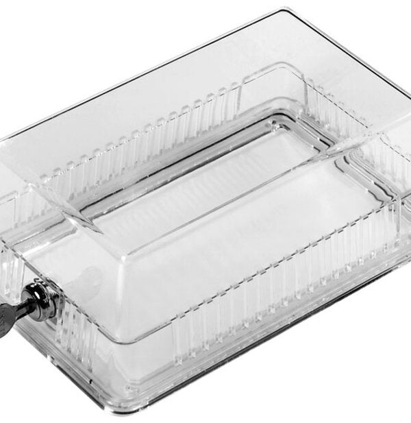 White-Rodgers F29-0198 Clear Plastic Thermostat Guard With Ring & Solid Base Replaces F29-0144 F29-0228 Side View