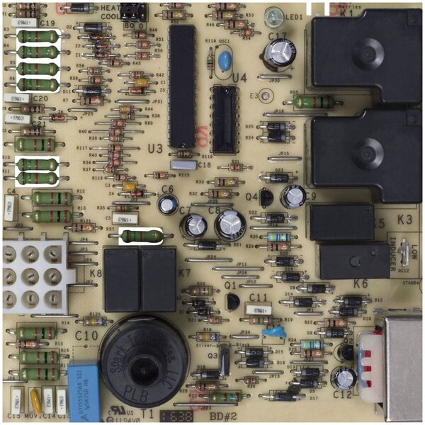 White-Rodgers F50N02-820  Furnace Adaptor Board That is used when replacing Trane Commercial Spark Systems, Includes 9-Pin to 9-Pin Harness & 9-Pin to 12-Pin Harness