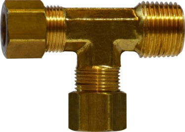 Brass Compression Forged Male Run Tee