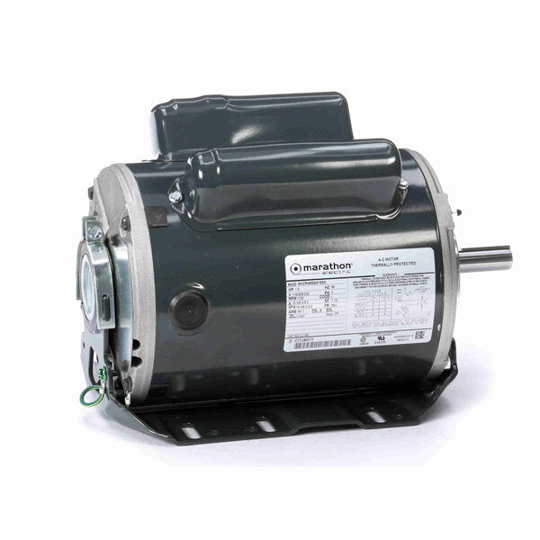 Marathon Belt Drive Motor, 1725 RPM, 1.5 HP, 115/208-230 V, 56H Frame, Open Drip Proof