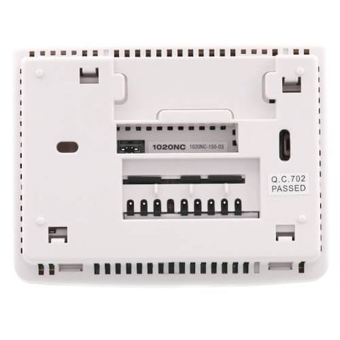 Braeburn Builder Value Dual Powered Thermostat, View From Behind