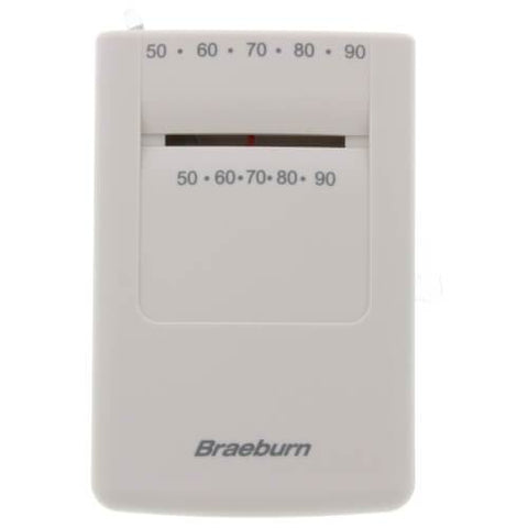 Braeburn Builder Thermostat, Front View