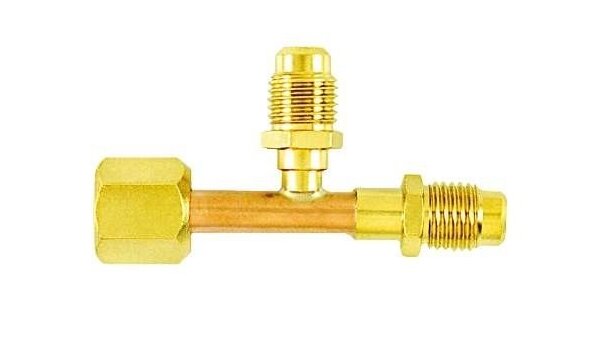 C & D Valve Co CD9601 "T" Valve Side View