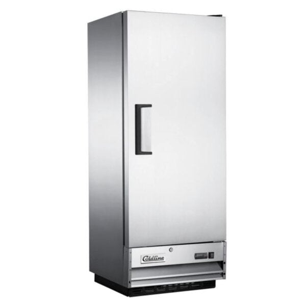 Coldline C12R 25" Solid Door Commercial Reach-In Refrigerator-11 Cu. Ft. Side View