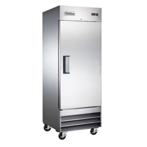 Coldline C19F 29" Solid Door Commercial Reach-in Freezer - Narrow Depth Side View