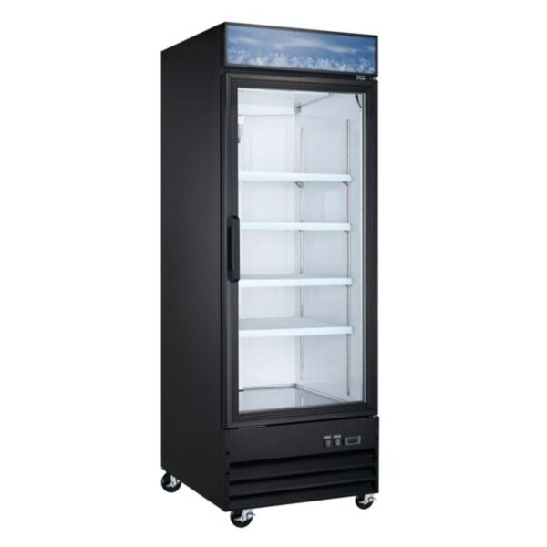 Coldline D30-B 31" Glass Door Merchandiser Freezer with LED Lighting Side View