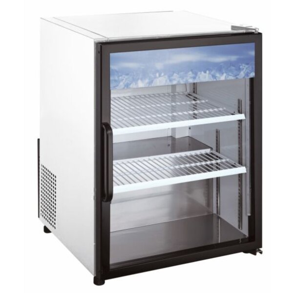 Coldline G5-W 24" Countertop Swing Door Merchandising Refrigerator - White Side View