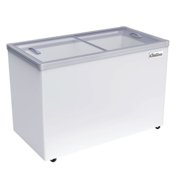 Coldline SD54 54" Glass Top Ice Cream Freezer - 13 Cu. Ft. Side View