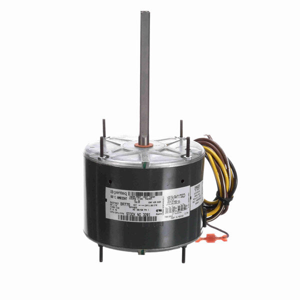 Genteq Totally Enclosed Air Over Condenser Fan Motor Front view