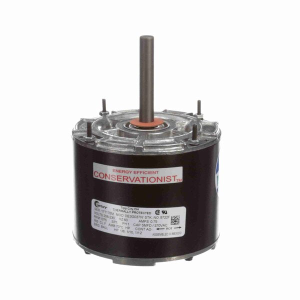Century Totally Enclosed Air Over Condenser Fan Motor Front view