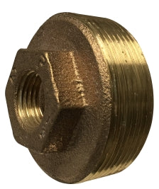 2" x 1/2" Bronze Lead Free Hex Bushings