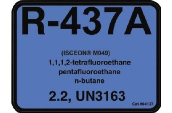 Diversitech 04137 R-437A Refrigerant ID Labels 10 Pack Front View