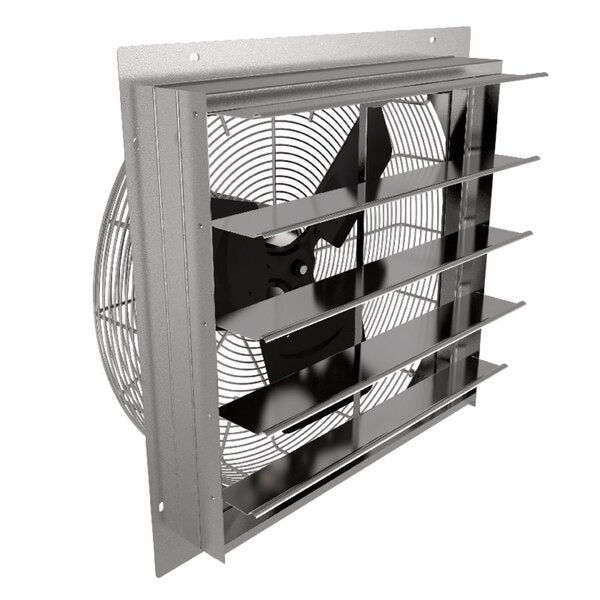 Fantech 2SHE0721 Direct Drive Axial Shutter Fans - 8" - 140 CFM Side View