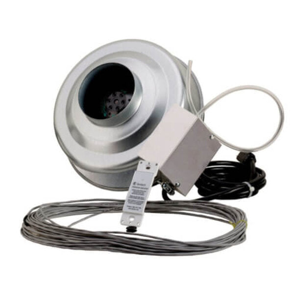 Fantech DBF 4XLT Duct Booster Kit with Control Panel Side View